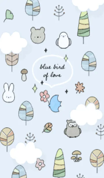 [LINE着せ替え] blue♡優しさの青い鳥15_1の画像1