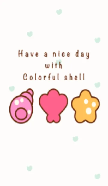 [LINE着せ替え] Little colorful shell 9の画像1