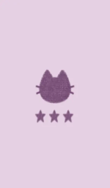 [LINE着せ替え] ねことお星さま(purple14)の画像1