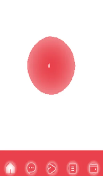 [LINE着せ替え] red color D43の画像1