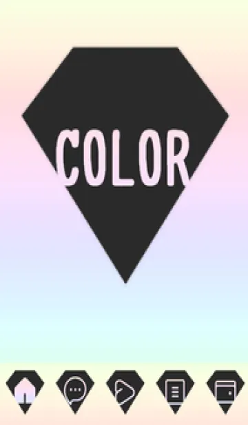 [LINE着せ替え] bw color rainbow Z03の画像1