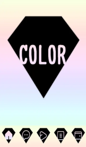 [LINE着せ替え] bw color rainbow Z05の画像1