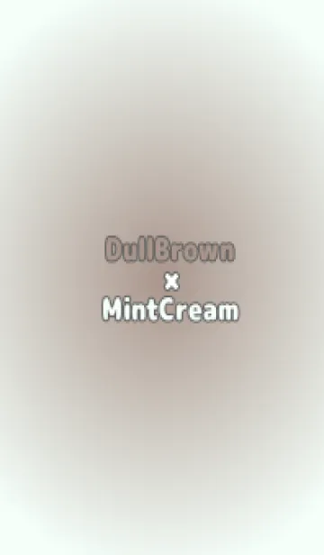 [LINE着せ替え] くすみブラウン●ミントクリーム.TKCの画像1