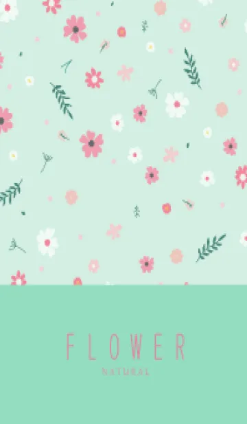 [LINE着せ替え] FLOWER MINT GREEN -NATURAL-38の画像1