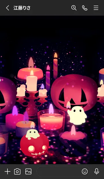 [LINE着せ替え] HALLOWEEN CANDLE NIGHTの画像2