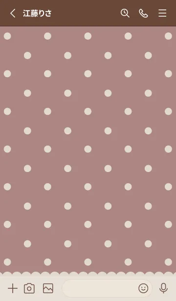 [LINE着せ替え] Sweet Polka Dots♡ローズピンクの画像2