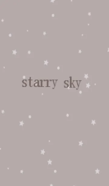 starry sky_greigeの着せ替えメイン画像