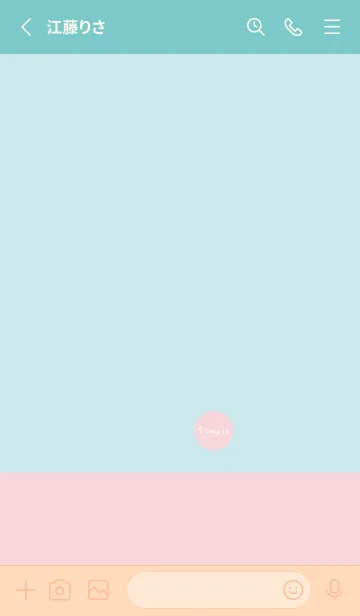 [LINE着せ替え] パステルピンクとパステルブルー。の画像2