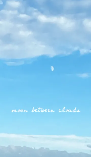 [LINE着せ替え] Blue♡雲間の月01_1の画像1