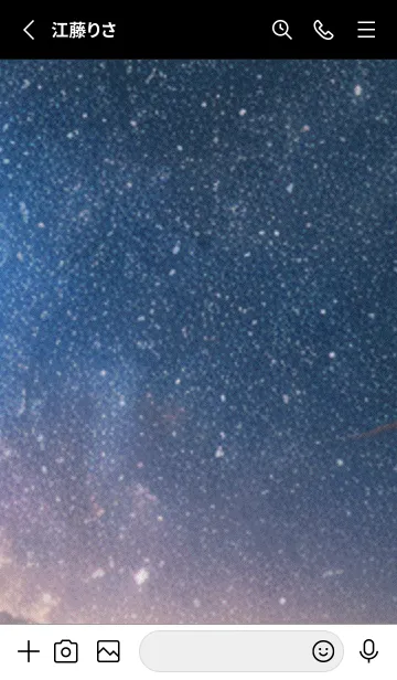 [LINE着せ替え] 秋の夜空#KF03。の画像2