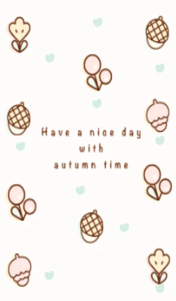 [LINE着せ替え] Happy pastel autumn time 12の画像1