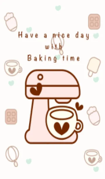 [LINE着せ替え] Happy baking time 16の画像1