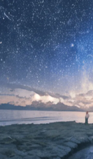 [LINE着せ替え] 秋の夜空#KF017。の画像1