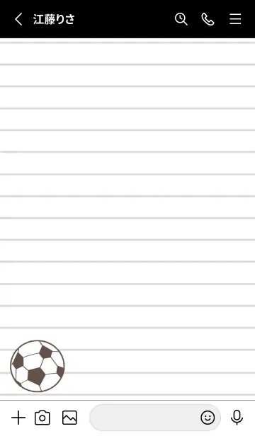 [LINE着せ替え] FOOTBALL NOTEBOOK/蛍光レッド/ブラックの画像2