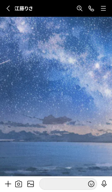 [LINE着せ替え] 秋の夜空#KF016。の画像2