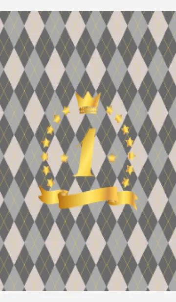Victory Crown and Argyle on white JPの着せ替えメイン画像