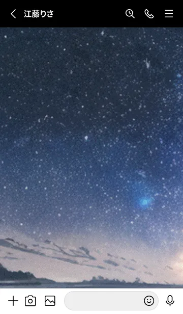 [LINE着せ替え] 秋の夜空#KF08。の画像2