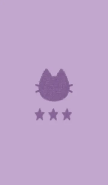 [LINE着せ替え] ねことお星さま(purple19)の画像1