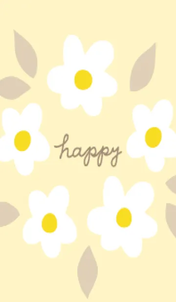 [LINE着せ替え] 白い花の輪12の画像1