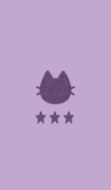 [LINE着せ替え] ねことお星さま(purple21)の画像1