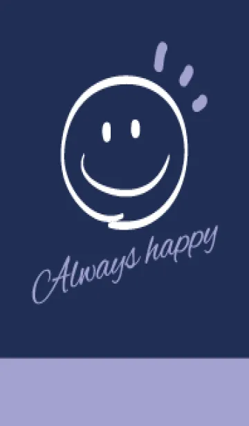 [LINE着せ替え] Always happy -Navy&Purple 2-の画像1