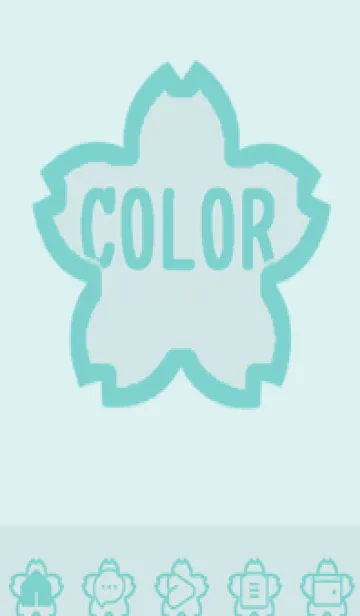 [LINE着せ替え] green color E90の画像1