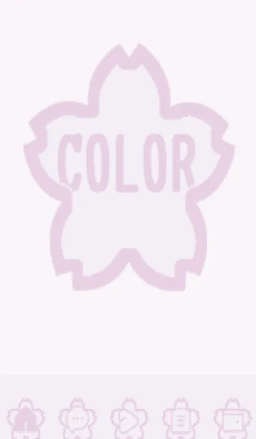 [LINE着せ替え] purple color E43の画像1