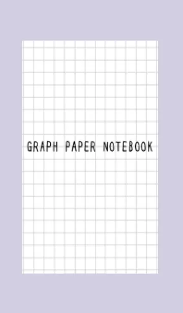 [LINE着せ替え] 方眼紙の着せかえ/黒線/ベージュパープルの画像1