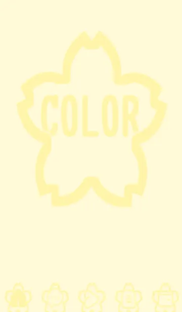 [LINE着せ替え] yellow color E45の画像1