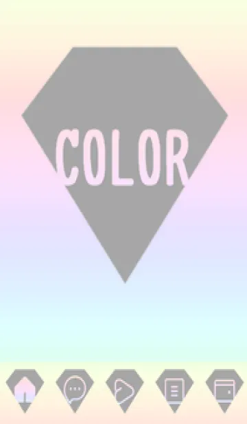 [LINE着せ替え] blue color rainbow Z04の画像1