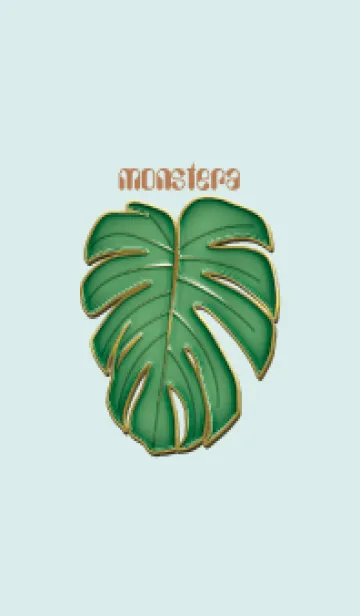 [LINE着せ替え] Enamel Pin monstera 33の画像1