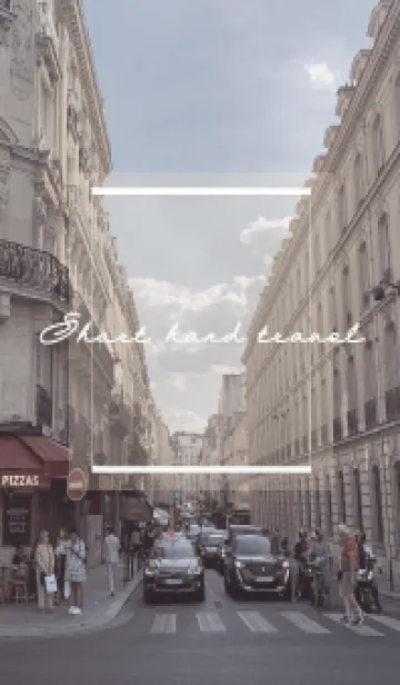 [LINE着せ替え] Short hand travel Europa Paris streetの画像1