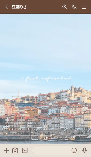 [LINE着せ替え] Short hand travel Europa Portoの画像2