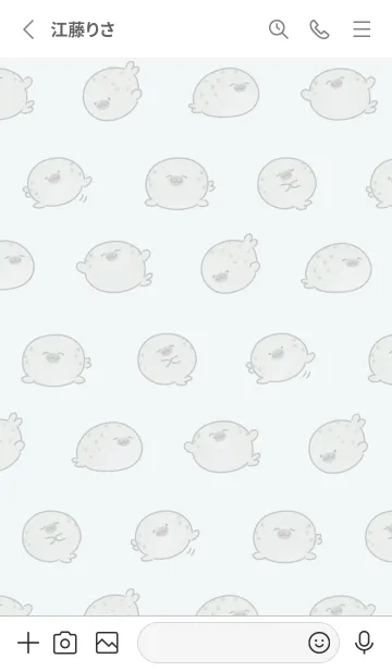 [LINE着せ替え] ◯まるいあざらし◯の画像2