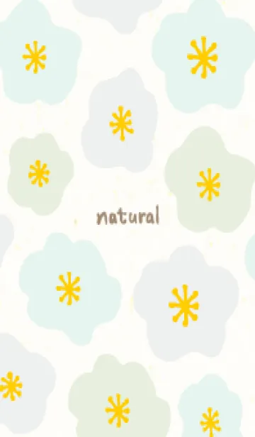 [LINE着せ替え] 3色のかわいい花13の画像1