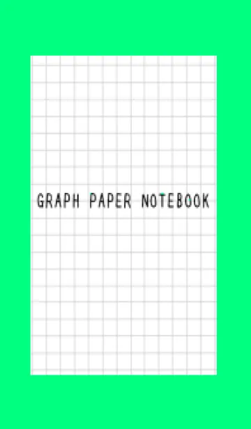 [LINE着せ替え] 方眼紙の着せかえ/黒線/蛍光グリーン/黒色の画像1