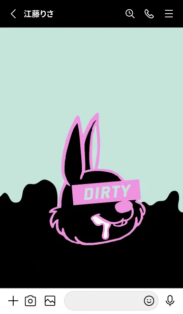 [LINE着せ替え] ダーティ ラビット 250の画像2