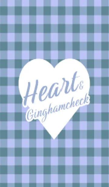 [LINE着せ替え] ハート ギンガムチェック 94の画像1
