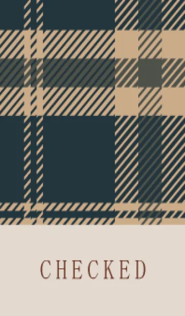 CHECKED NAVY-BROWN-19の着せ替えメイン画像