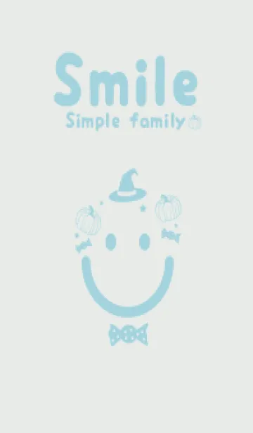 [LINE着せ替え] スマイル＆ハロウィン フロスティグレイの画像1