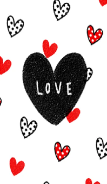 [LINE着せ替え] シンプル♪ハート♪かわいい♪8の画像1