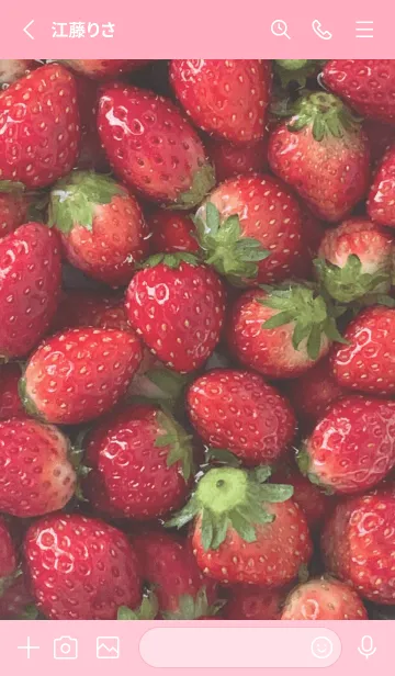 [LINE着せ替え] Strawberry Photoの画像2