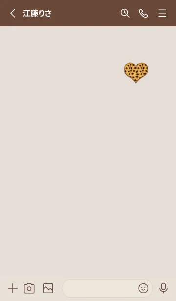 [LINE着せ替え] シンプルなヒョウ柄♡ブラウン01の画像2