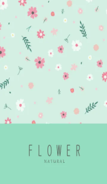 [LINE着せ替え] FLOWER MINT GREEN -NATURAL-40の画像1