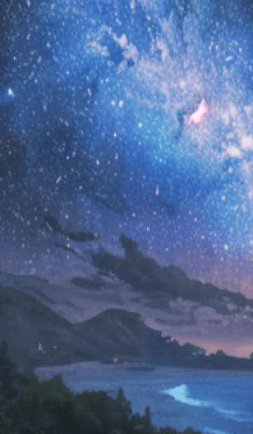 [LINE着せ替え] 秋の夜空#KJ211。の画像1