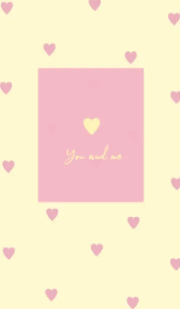 [LINE着せ替え] pattern_heart :yellowpinkの画像1