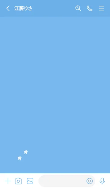 [LINE着せ替え] ねことお星さま(blue03)の画像2