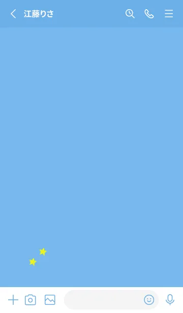 [LINE着せ替え] ねことお星さま(blue04)の画像2