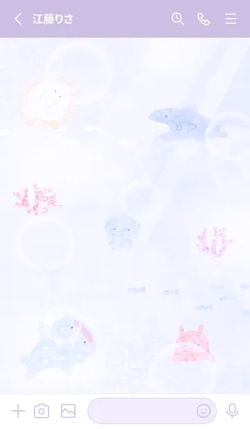 [LINE着せ替え] purple♡海中散歩12_1の画像2