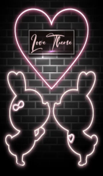 [LINE着せ替え] LOVE THEME -NEON- 9の画像1